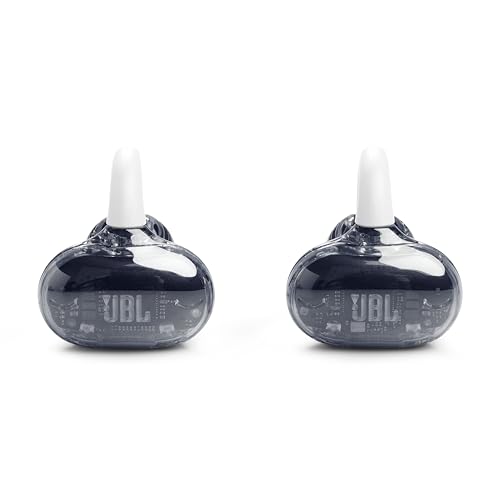 JBL Soundgear Clips Open Ear Headphones for Situational Awareness - White | Up to 32 Hours Total Playtime With Speed Charge, Sweat Resistant, Noise-Reducing Mics, App Control For Custom Audio - color: White