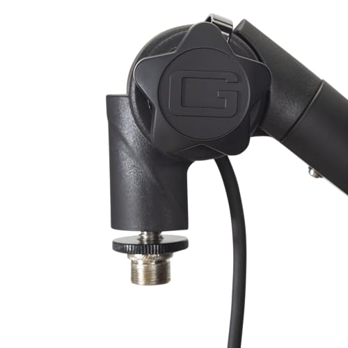 Gator Frameworks Deluxe Microphone Boom Arm Stand (GFWMICBCBM3000) | Fully Adjustable with a Quiet 360-degree Arm and Integrated XLR Easily Mounts to Most Desk Surfaces - style: 3000 Series