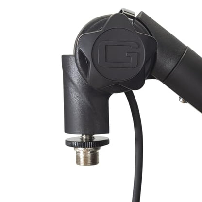 Gator Frameworks Deluxe Microphone Boom Arm Stand (GFWMICBCBM3000) | Fully Adjustable with a Quiet 360-degree Arm and Integrated XLR Easily Mounts to Most Desk Surfaces - style: 3000 Series