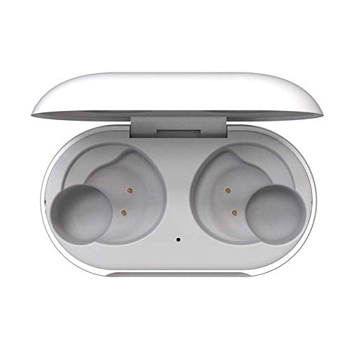 Wireless Charging Case Compatible with Galaxy Buds Plus, Replacement Charger Dock Cradle Case Cover for Samsung Galaxy Buds+ Plus (White)