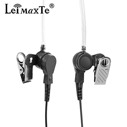 IC-F4011 Earpiece for ICOM 2 Way Radio,IC-F24S IC-F14 IC-F11 IC-F21 IC-F4011 IC-F3011 IC-F3013 IC-F3GT Headset with Mic PTT FBI Security Surveillance Acoustic Tube Walkie Talkie Headphone