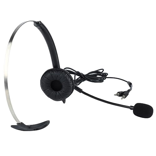 Cuifati Adjustable Headphone HD Sound Comfortable Breathable OverEar Headset with Antistatic Design, Ideal Replacement for All Head Sizes - Lightweight Flexible Plastic Headphones for (3.5mm Dual