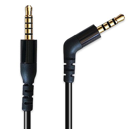 TPE Audio Cable for SteelSeries Arctis Nova 7 / Pro Headset | Black , TPE 3.5mm 5 pole to 4 pole jack Cable for SteelSeries Arctis Nova 7 / Pro Headset