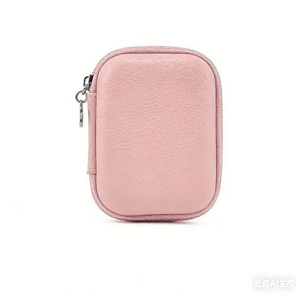 Earphone Data Storage Bag Cable Organizer Bags Mini Zipper Pouch Tech Gadgets Portable Charger U Disk Mini Camera Storage Case(Black)