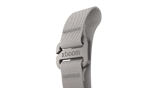 LG xboom Mini by will.i.am Portable Outdoor Bluetooth Speaker, up to 10 Hours, IP67 Dust and Water Resistant, Adjustable Hanging Strap, Warm Grey