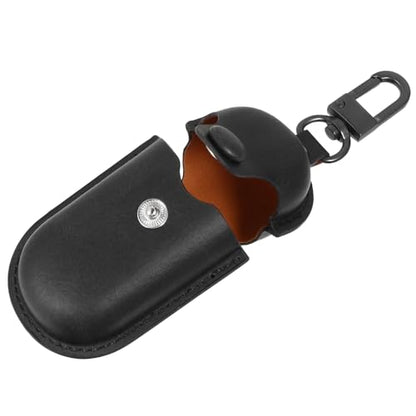 Kisangel Waterproof Earphone Holder Case for 3i, Dust-Proof Portable Earbuds Protective Cover in Crazy Horse Black for Travel and Outdoor Use