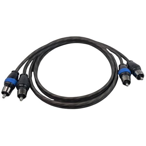 Sky High Car Audio 2 Channel Twisted 3 ft RCA Cables Coated 3' OFC - size: 3 Feet