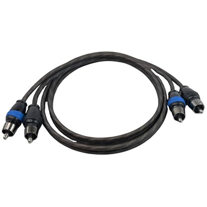 Sky High Car Audio 2 Channel Twisted 3 ft RCA Cables Coated 3' OFC - size: 3 Feet