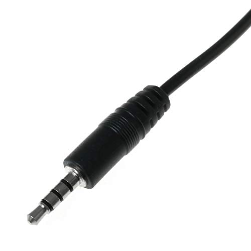 E-outstanding 3.5mm Male Jack to Bare End 2PCS Black TRRS 4 Pole 1/8" Plug Connector Audio Cable for Headphone Headset Earphone - size: Male