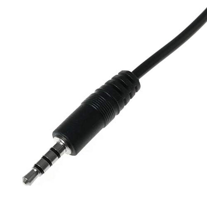 E-outstanding 3.5mm Male Jack to Bare End 2PCS Black TRRS 4 Pole 1/8" Plug Connector Audio Cable for Headphone Headset Earphone - size: Male