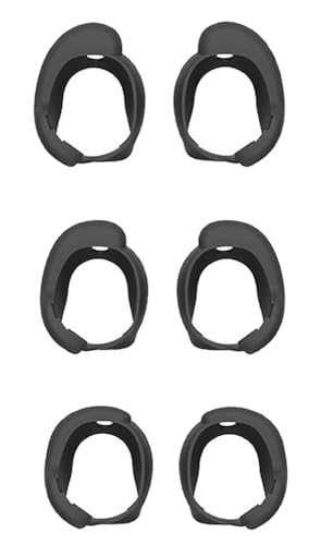 3 Pairs QuietComfort Earbuds Ultra Ear Hooks Tips, S/M/L Replacement Add Grip Silicone Sport Eartips Wing Wingtip Cover Accessories Compatible with QuietComfort Earbuds II - Black