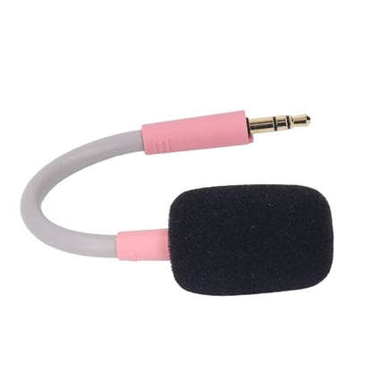 3.5mm Detachable Microphone Flexible Replacement Professional Boom Microphone for Barracuda X Gaming Headset(Pink) - color: Pink