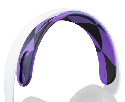 SOULWIT Silicone Headband for Sony PlayStation 5 Pulse PS5 3D Wireless Headphones, Replacement Top Headstrap Pad Repair Part - Purple Black - color: Purple Black