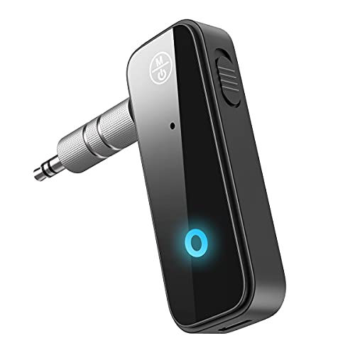 Bluetooth 5.4 AUX Adapter for Car, 2 in 1 Bluetooth Transmitter Receiver for TV Headphones Home Stereo Speaker, Hands-Free Calls, 3.5mm Wireless Audio Adapter - color: Black