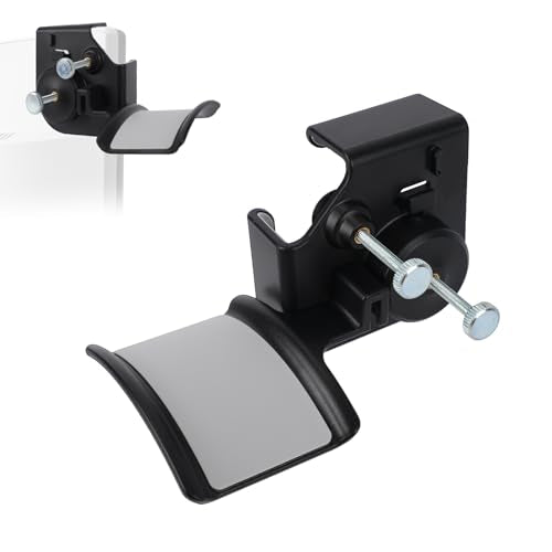 Clamp-On Monitor Headphone Stand, Adjustable Headset Hanger Rest Holder Hook Monitor Mount with Silicone Protection Desk Organizer for Home Office Gaming & Study Accessories
