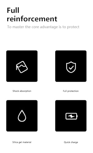 Case - Universal 360° Shock - Resistant Ultimate Protective Case with Waterproof & Scratch - Free Features and Headphone Charging Compatibility (Black+Red) - color: Black+Red