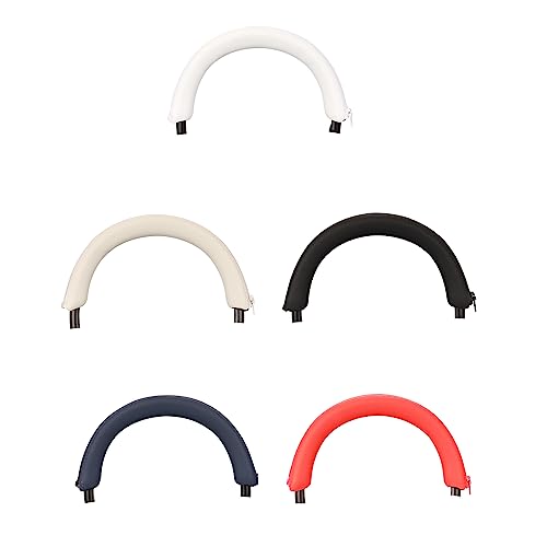 Protective Headband Cover Headband Cushions Silicone Sleeves Protectors with Zipper for WH-1000XM5 Earphone Cushions Headphone Protectors - color: dark blue
