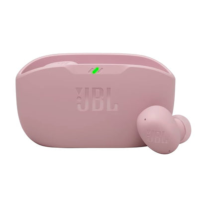 JBL Vibe Buds 2 - True Wireless Noise Cancelling Earbuds with JBL Pure Bass Sound & Smart Ambient Technology, 4mics for Crisp, Clear Calls, up to 40Hrs of Playback, IP54 Dust & Water Resistant (Pink) - color: Pink