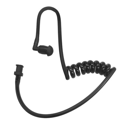 Acoustic Tube Replacement Ear Piece Coil Tubes for Two Way Radio Earpiece Walkie Talkie Headset(2Pack,Color) (Black)