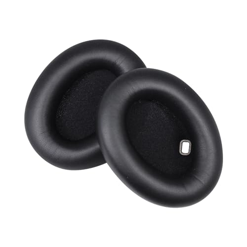 Adhiper XM4 Replacement Ear Pads for Sony WH-1000XM4 Headphones - Black | Soft Protein Leather & High-Density Memory Foam Earpads for Sony WH1000XM4, Without Affecting Sensor