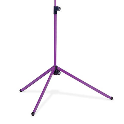 K&M Konig & Meyer 10010.000.65 Colorful Music Stand | Large Deep Desk | Sturdy Base | Adjustable 3pc Telescopic Design | Folding Compact | Pro Grade for Musicians | German Made | Lilac - color: Purple