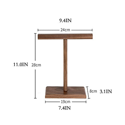 Headphone Stand/Headset Holder Dual Headphones Stand for Desk Solid Wood Gaming Headsets Holder Hanger Creative Display Headset Hanger Simple Bracket Storage PC Gaming Headset Stand ( Color : Brass )