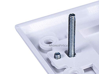 Monoprice 103538 Banana Binding Post Two-Piece Inset Wall Plate for 3 Speakers, Single PCS - size: 3 Speaker, style: 2-Piece