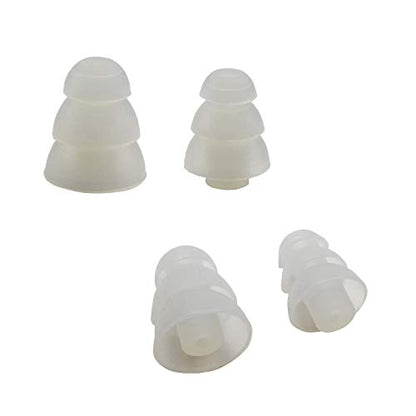 Triple Flange Replacement Eartips, Clear - color: Clear