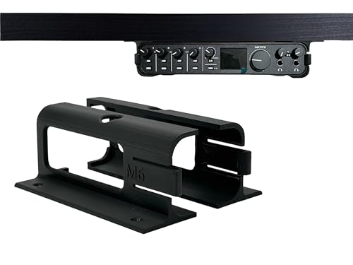 Desk Mount Kit for Motu M6 - Under Desk Mounting Brackets, Reverible - Secure Mounting Accessories