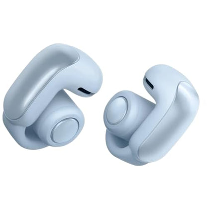Bose Ultra Open Bluetooth Earbuds, True Wireless Earbuds with OpenAudio for Awareness, Clip On Design for Comfort, Immersive Audio, Up to 48 Hrs of Playtime + 20W Wall Charger (Moonstone Blue) - color: Moonstone Blue