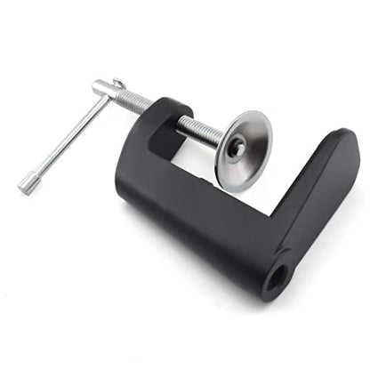 Heavy-duty Metal Table Mount Clamp C Shape Clip Bracket | Microphone Suspension Boom Scissor Arm Stand Holder with Adjustable Positioning Screw, Fits up to 2.16"/5.5cm Desktop