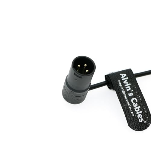 Alvin's Cables Rotatable Low-Profile XLR 3 Pin Male to Female Cable Original Connector Balanced Microphone Audio Cord - size: 18 inches
