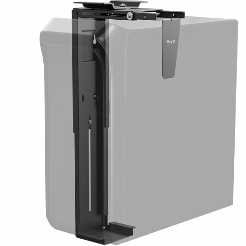 VIVO Black Large Under Desk and Wall Office PC Mount, MOUNT-PC01L - size: Full Towers