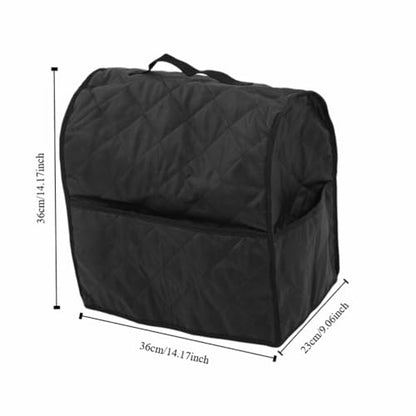 ‌Stand Mixer Cover with Storage Pockets and and Handle Dust Proof Protective Bag for 4.5QT Mixers and Small Kitchen Appliances(Black) - color: Black