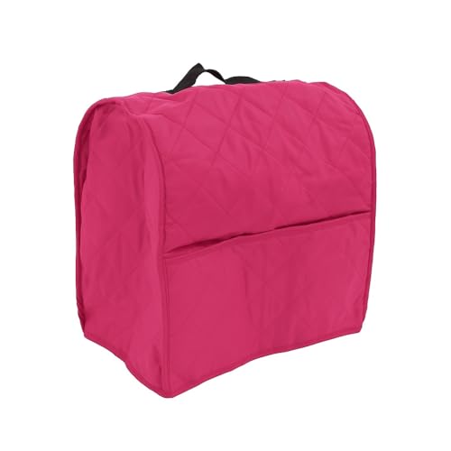 ‌Stand Mixer Cover with Storage Pockets and and Handle Dust Proof Protective Bag for 4.5QT Mixers and Small Kitchen Appliances(Rose Red) - color: Rose Red