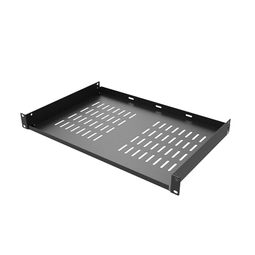 2 Pcs of 1U Universal Server Rack Shelf, 12" Deep