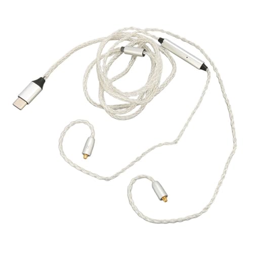 C to for MMCX Cable Flexible 8 Strand Core with Mic Lossless Sound Replacement Earphone Cable for SE215 SE315 SE535 SE846 for UE900 Earphone Upgrade