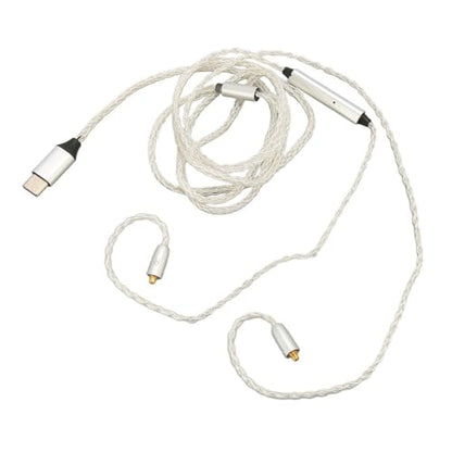 C to for MMCX Cable Flexible 8 Strand Core with Mic Lossless Sound Replacement Earphone Cable for SE215 SE315 SE535 SE846 for UE900 Earphone Upgrade