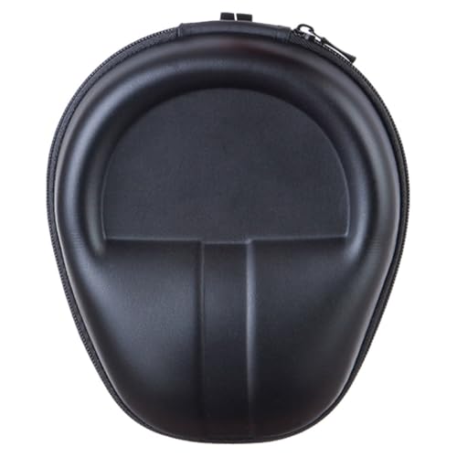 Large Eva Headset Storage Bag with Protective Hard Shell, Headphone Holder Case for Over-Ear Headphones, Black Carrying Case Suitable for Travel and Daily Use