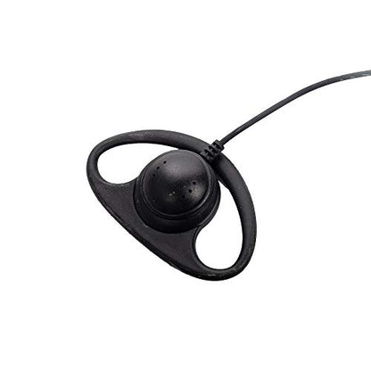 Caroo D Shape Earpiece Headset with Mic PTT Compatible with Baofeng UV-5R BF-888S BF-F8HP BF-F9 UV-82 UV-82HP UV-82C Kenwood TK-2107 TK-3107 Walkie Talkies Two Way Radio 2 pin