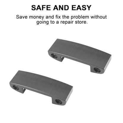 Adhiper Hinge Replacement Metal Repair Parts for Beats Studio Pro Headphone | Studio Pro Durable Repair Kit Replacement Headband Metal Folding Hinge Clip Cover Pin Repair Parts Set（Silver Gray） - color: Silver Gray