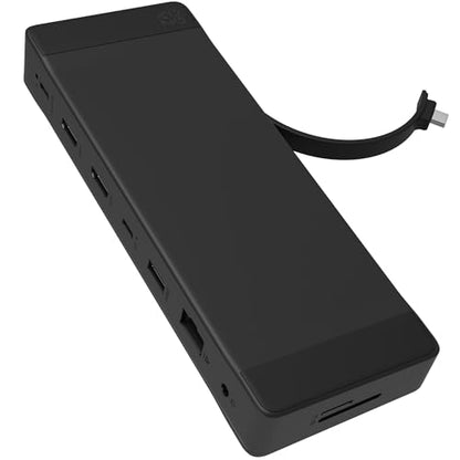 ZAGG 9-Port Hub – 2 USB-C, 2 HDMI (4K 60Hz), 1 USB-A (10Gbps), Ethernet, Audio Jack, SD & MicroSD Card Readers - Multi-Device Connectivity for iPadOS, ChromeOS, Android, Windows - style: 9-Port Hub