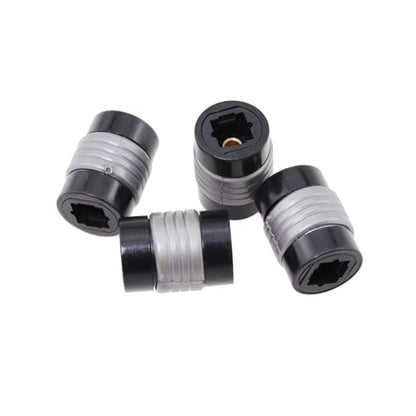 4PCS Optical Fibre Coupler Black Female to Female Digital Audio Extension Cable Connector Adapter Compatible with CD and Dolby Digital DTS Surround Sound Receivers