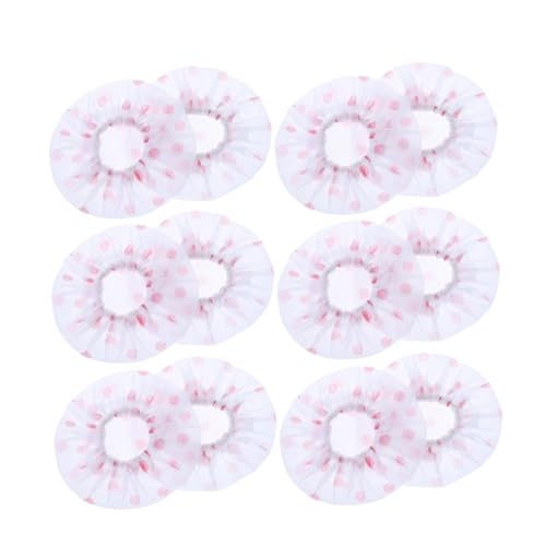 EXCEART 66pcs Disposable Non-woven Microphone Replacement for Karaoke Ktv and Events Breathable Moisture-resistant for Standard Microphones Dots - color: Polka Dots