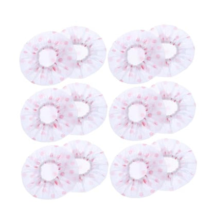 EXCEART 66pcs Disposable Non-woven Microphone Replacement for Karaoke Ktv and Events Breathable Moisture-resistant for Standard Microphones Dots - color: Polka Dots