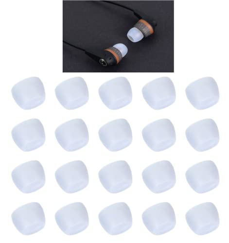 Zotech Clear Ear Tips for in-Ear Headphones, Extra Small Kids Size 10 Pairs Soft Silicone Earbuds Tips Eartips with 3.8mm Connector Hole, Fit Most in-Ear Earbuds(Inner Hole 3.8mm -4.8mm) (Extra Small) - size: Extra Small