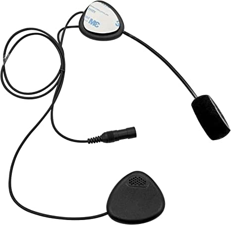 2 Pin Walkie Talkie Helmet Earpiece Kit Open Full Face Motorcycle Helmet Headset with Finger PTT Mic Push to Talk for Baofeng UV-5R UV-82 UV-82hp BF-888s ar-152 Kenwood Two Way Radio (Triangle)