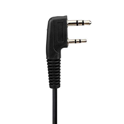 Retevis Overhead Walkie Talkie Headset, Boom Mic, for RT22/RT68/RT21/H777 | Adjustable Headband, 2 Pin, Compatible with Pxton, Baofeng, Kenwood Walkie Talkie, Walkie Talkie Earpiece with Mic (1 Pack)