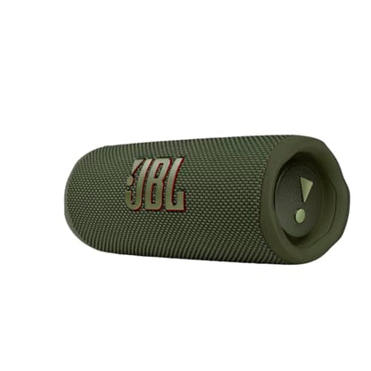 JBL Flip 6 - Portable Waterproof Speaker - Green | Louder, more powerful sound, IP67 waterproof and dustproof, 12 Hours of Playtime, Bold design - color: Green