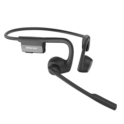 SANOTO Open Ear Headphones with Mic,Open Ear Wireless Headphones Bluetooth 5.3/Multipoint Pairing/Noise Cancelling Mic,Lightweight,Wireless Headset with Mic for Work,Driving,Home Office | Bluetooth 5.3 Multipoint Pairing/Noise Cancelling Mic,Lightweight,W